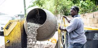 PWD: Work on the Retaining Wall at Pump Bay, Sandy Point Continues